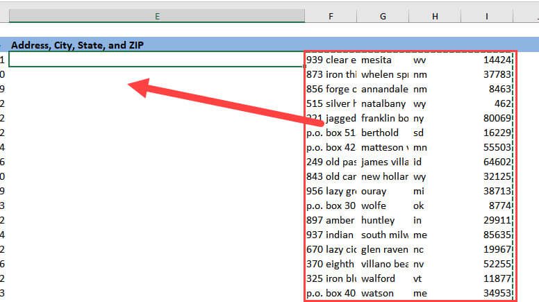 How to Clean Data in Excel - Cutting Data