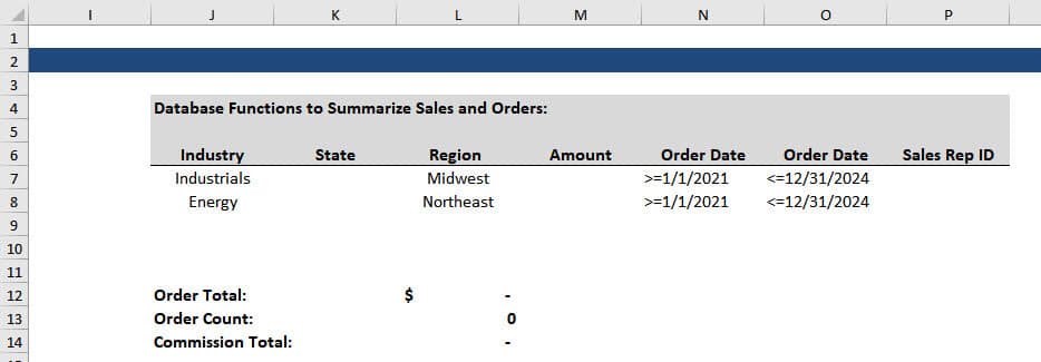 Incorrect Database Function